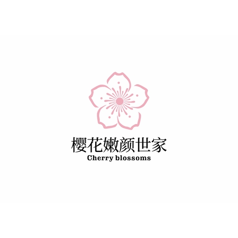 櫻花嫩世家logo設計