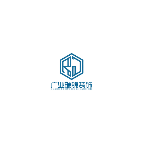 广业瑞锦装饰logo设计