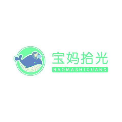 宝妈拾光logo设计