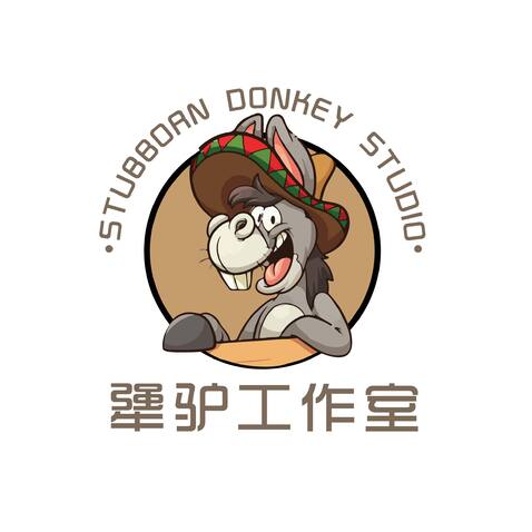 犟驴工作室logo设计