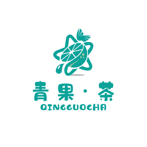 青果茶logo设计