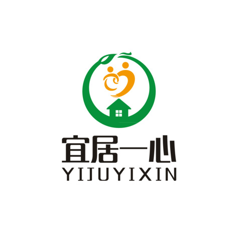 宜居一心logo设计