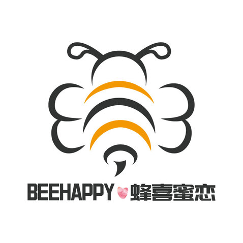 蜂喜蜜恋logo设计