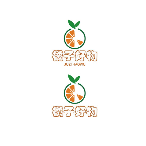 橘子好物logo设计