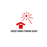 KEEP AWAY FROM HEAT