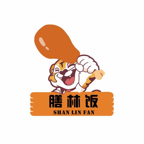 膳林饭logo设计