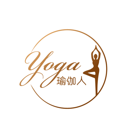 YOGA 瑜伽人logo設計