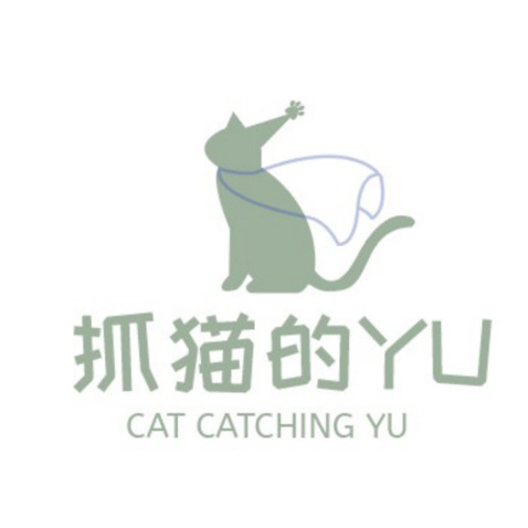 抓猫的yulogo设计