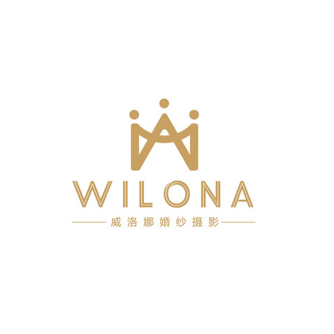 WILONA 婚纱摄影logo设计