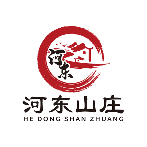 河东山庄logo设计