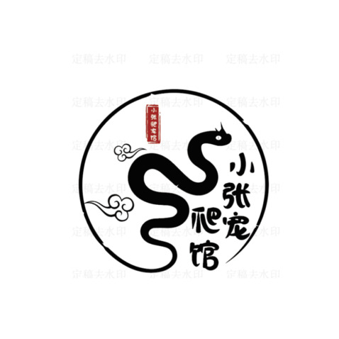 小张爬宠馆logo设计