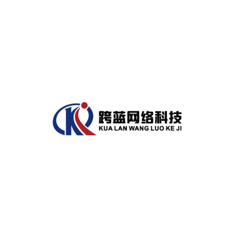 跨蓝网络科技logo设计