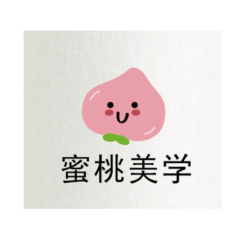 蜜桃美学logo设计