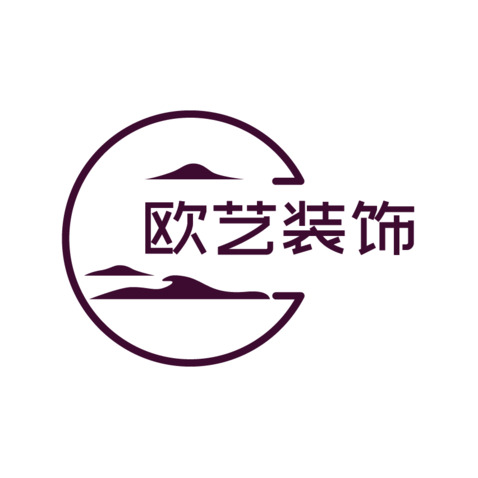 欧艺装饰logo设计