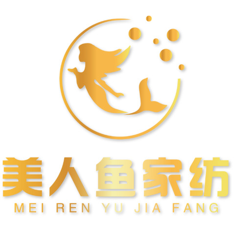 美人魚家紡logo設計