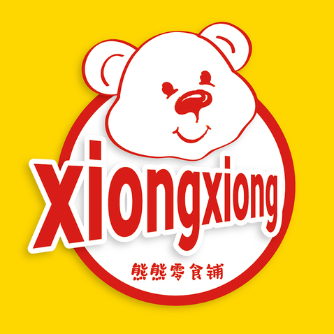 熊熊零食铺logo设计