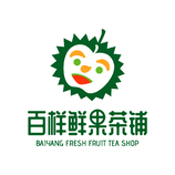 百样鲜果茶铺logo