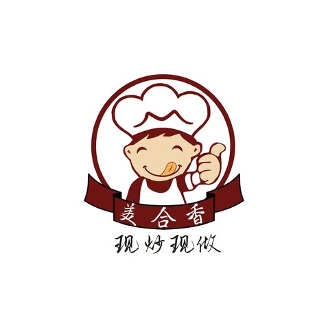 美合香快餐店logo设计