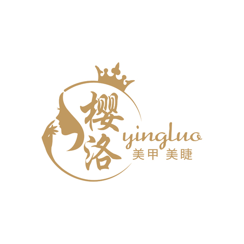 樱洛美甲美睫logo设计