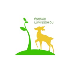 鹿鸣伺读 logo