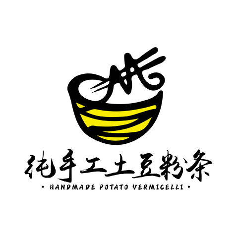 纯手工土豆粉条logo设计