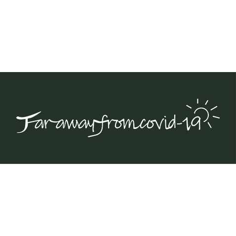 Far away from covid-19logo设计