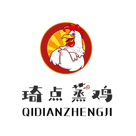 琦点蒸鸡logo设计_鸡_案例_万动力