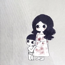 伽椰子拉着小孩