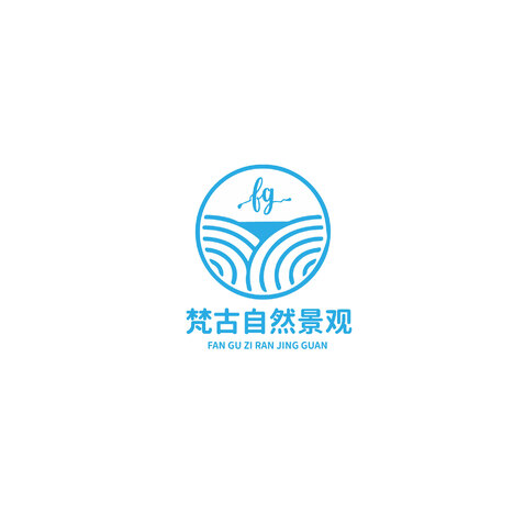 梵谷自然景观logo设计