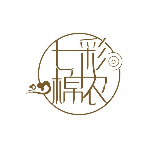 七彩棉农logo设计