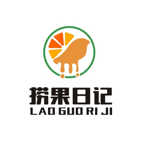 捞果日记logo设计