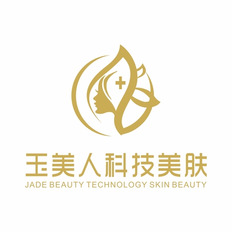 玉美人科技美肤logo设计