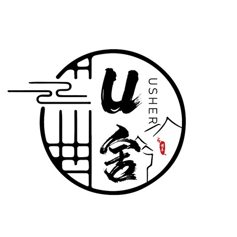 U舍logo设计