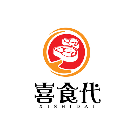 喜食代logo设计