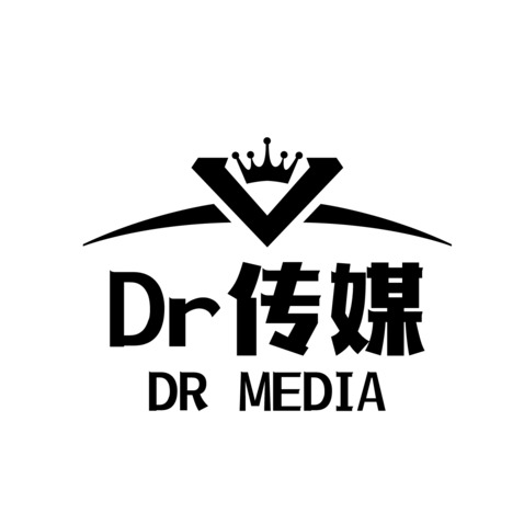 Dr传媒logo设计