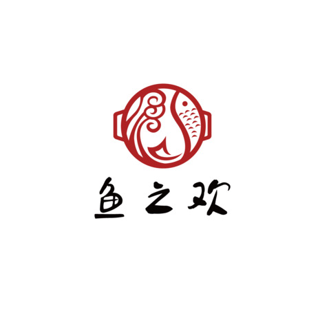 鱼之欢logo设计