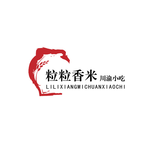 粒粒香logo设计