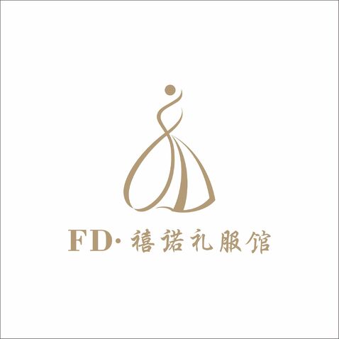 FD·禧诺礼服馆logo设计