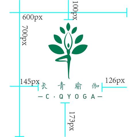 长青瑜伽logo设计