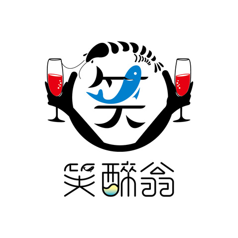 笑醉翁logo设计