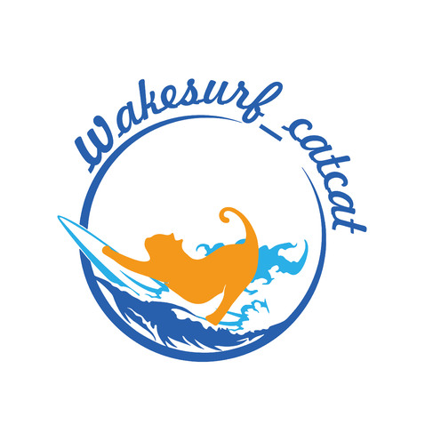 wakesurf_catcatlogo设计