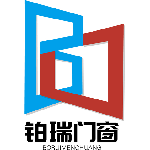 铂瑞门窗logo设计