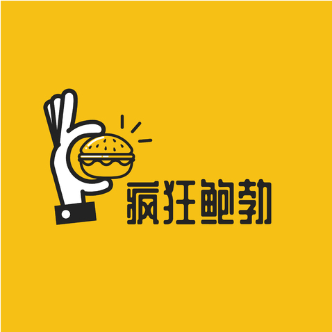 疯狂鲍勃logo设计