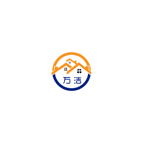 万洁家政logo设计