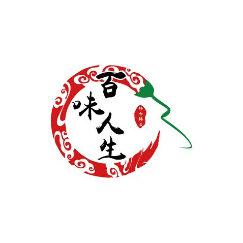 百味人生logo设计