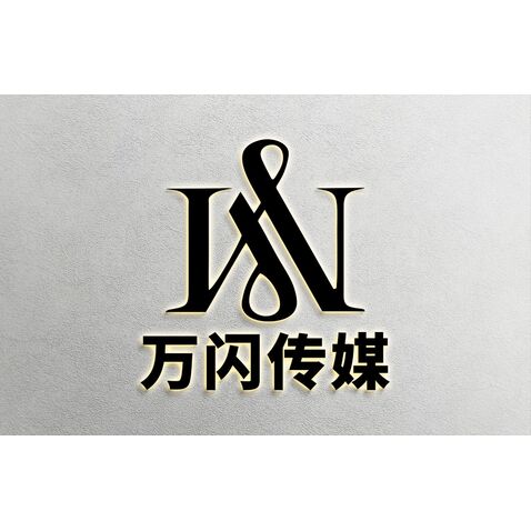 万闪传媒logo设计