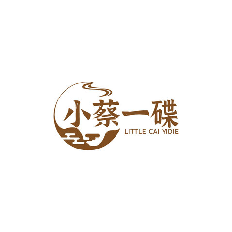 小蔡一碟logo设计