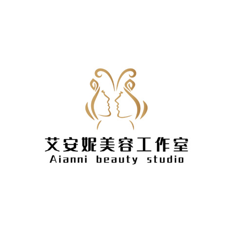 艾安妮美容工作室logo设计