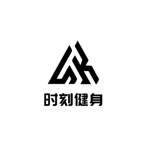 时刻健身logo设计