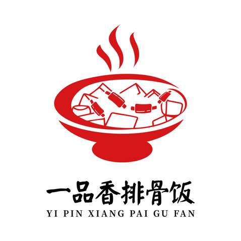 一品香排骨饭logo设计